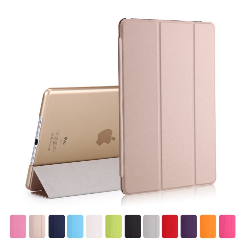 ipad 9 7 5 6 tri fold deksel gull