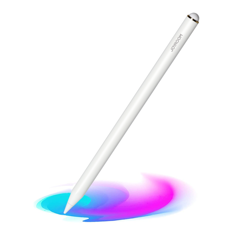 joyroom x9 active stylus pen til ipad med erstatningspiss hvit