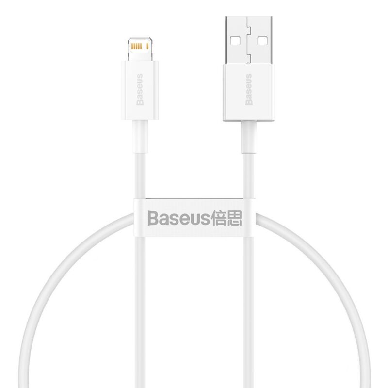 pol po Baseus Superior USB Kabel Lightning 2 4 A 0 25 m Weiss CALYS 02 69053 1