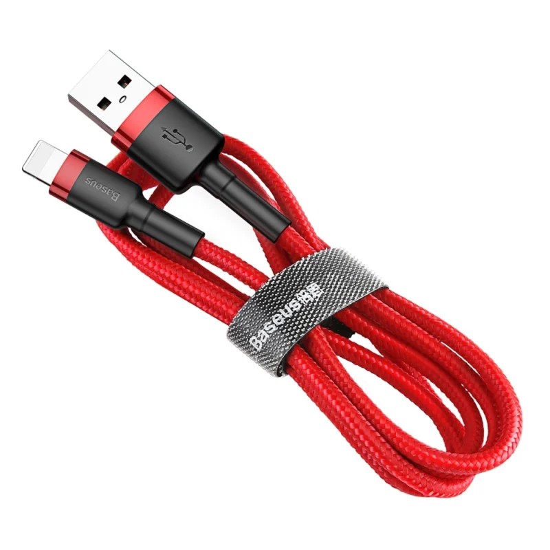 baseus cafule usb a lightning 24a qc 30 kabel 1 m rod