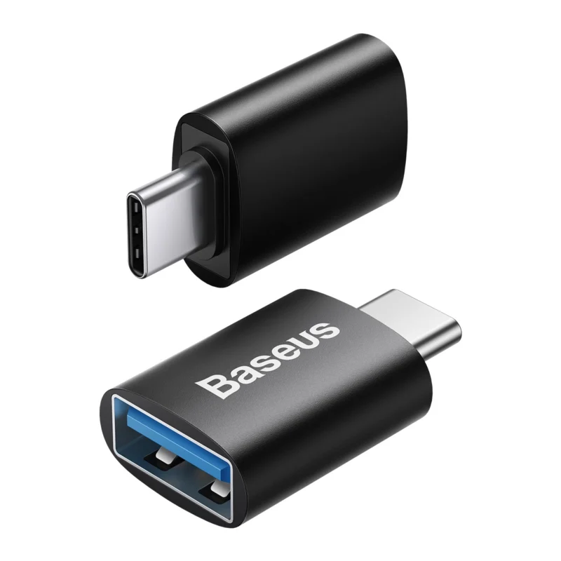 baseus ingenuity series usb c til usb a 10gb s adapter svart 10