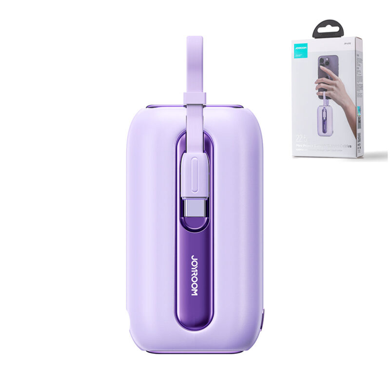 joyroom jr l012 225w mini power bank 10000mah med doble kabler