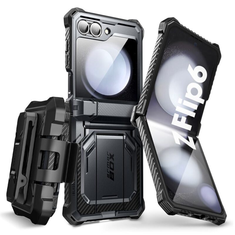 pol po IBLSN ArmorBox Supcase Hulle fur Samsung Galaxy Z Flip 6 Schwarz 172631 1