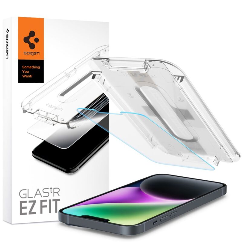 pol po Spigen Glas tR EZ Fit gehartetes Glas fur iPhone 13 13 Pro 14 80455 1