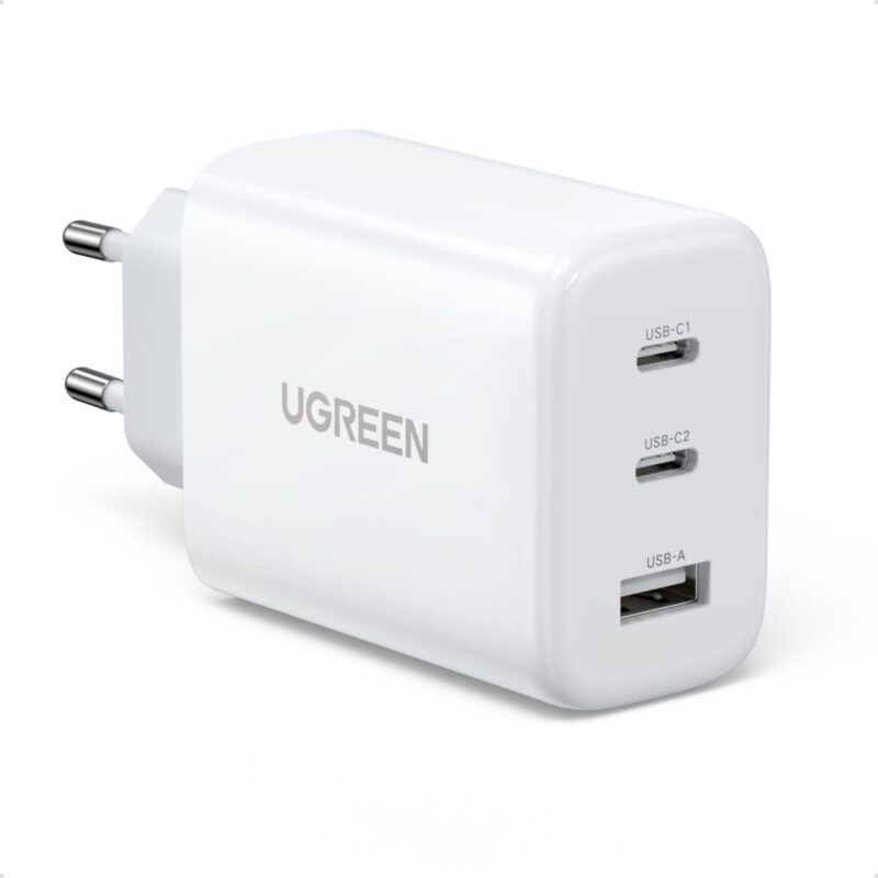 pol po Ugreen Schnellladegerat 2x USB Typ C USB 65W PD3 0 QC3 0 4 0 weiss CD275 120949 1 scaled 1