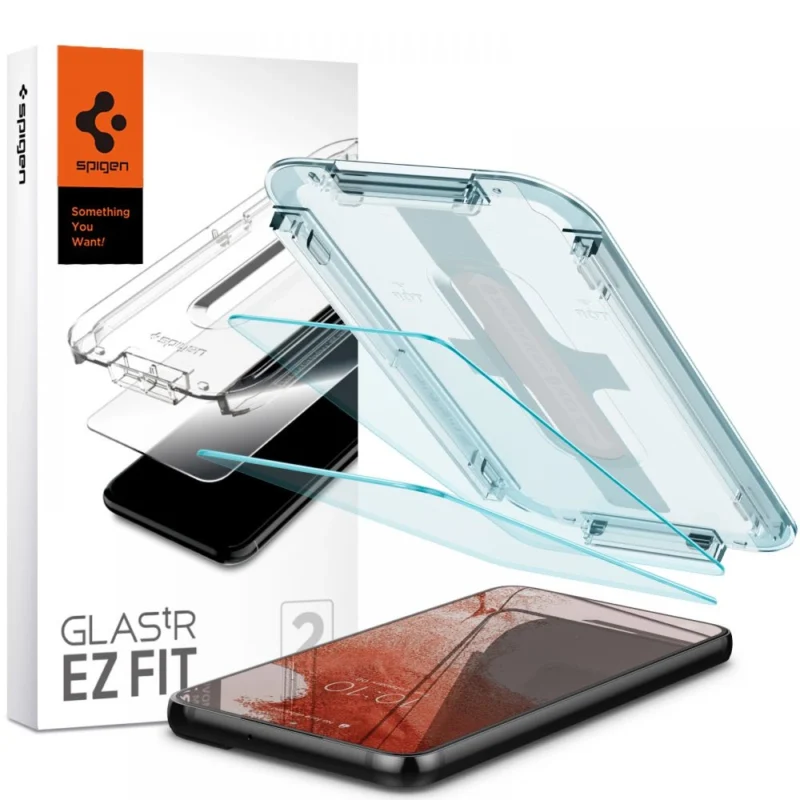 spigen glastr ez fit herdet glass for samsung galaxy s22 2 stk