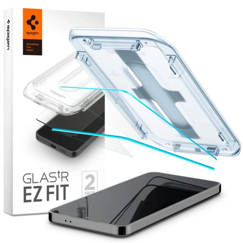 spigen glastr ez fit herdet glass for samsung galaxy s24 2 stk