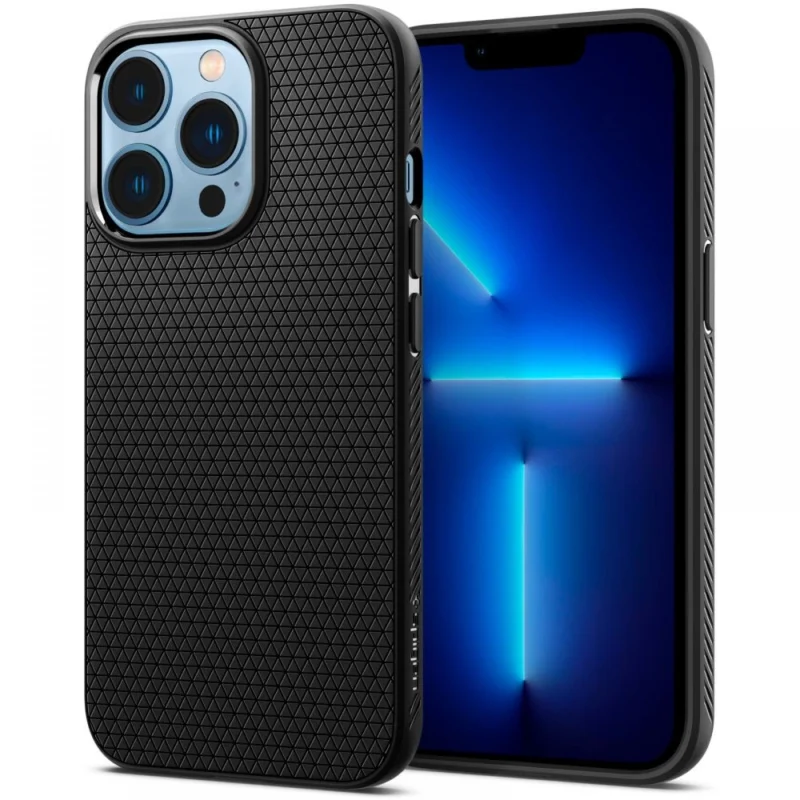 spigen liquid air deksel for iphone 13 pro max matt svart