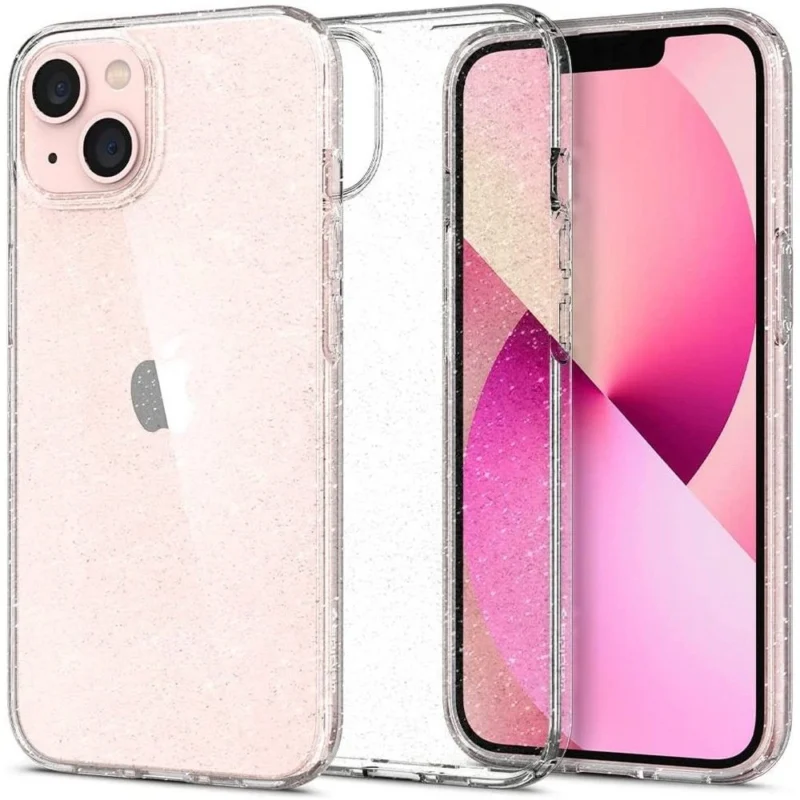 spigen liquid crystal iphone 13 deksel klar glitter