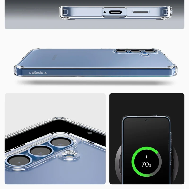 spigen ultra hybrid deksel for samsung galaxy s25 klar