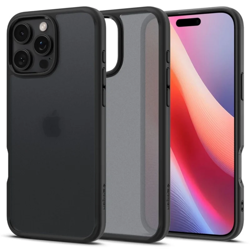 spigen ultra hybrid iphone 16 pro deksel svart