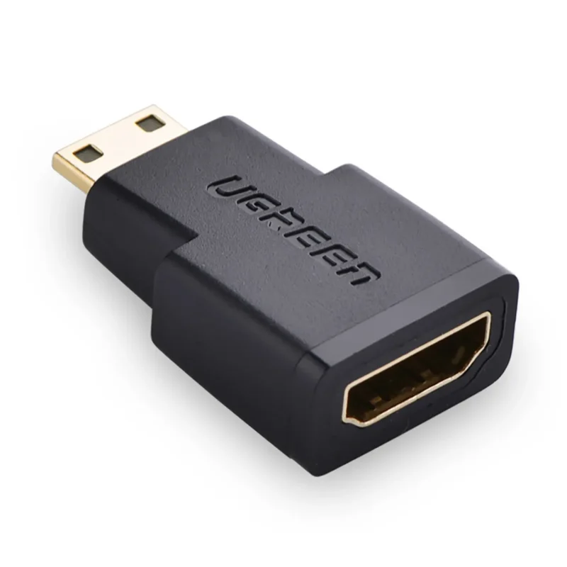 ugreen 20101 mini hdmi hann hdmi hun adapter svart scaled 1