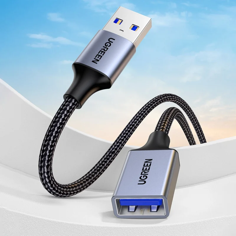 ugreen forlengelseskabeladapter usb hann usb hun 30 5gb s 0 5m gra