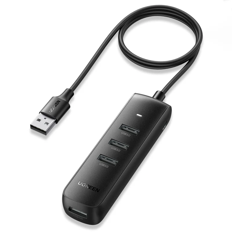 ugreen hub usb type a splitter 4x usb 32 gen 1 svart cm416 80657