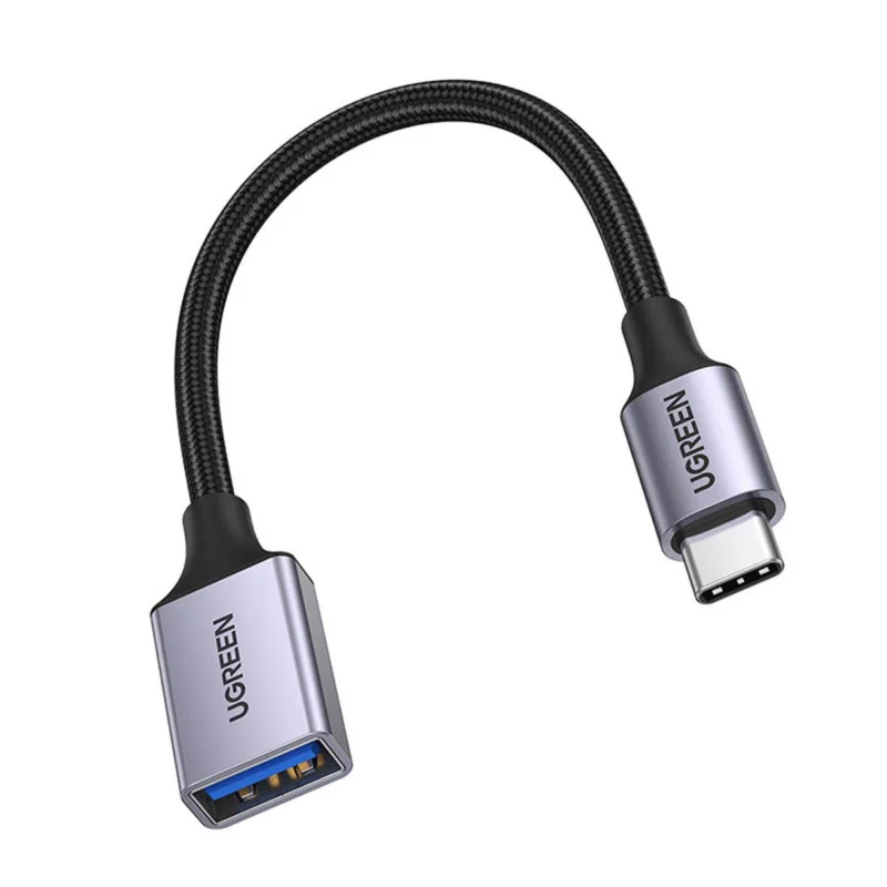 ugreen otg adapterkabel usb c hann usb a hunn 5gb s 0 15m svart us378