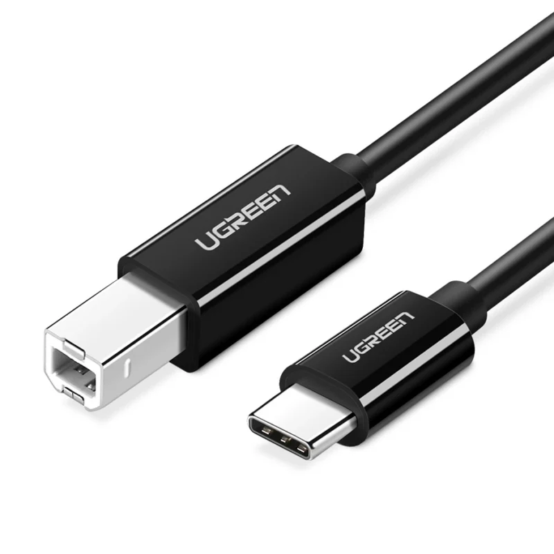 ugreen us241 usb c 20 usb b kabel 1 m svart