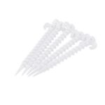 10 PCS/Sett Luminous Camping Teltbunnskruer Hornnagler Utendørs Klatretelt Plastnagler Teltutstyr