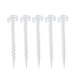 10 PCS/Sett Luminous Camping Teltbunnskruer Hornnagler Utendørs Klatretelt Plastnagler Teltutstyr