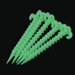 10 PCS/Sett Luminous Camping Teltbunnskruer Hornnagler Utendørs Klatretelt Plastnagler Teltutstyr