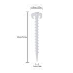 10 PCS/Sett Luminous Camping Teltbunnskruer Hornnagler Utendørs Klatretelt Plastnagler Teltutstyr