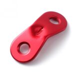 10 STK Utendørs Camping Aluminiumlegering Snorholdere Seilfester Snorholdere (Rød)