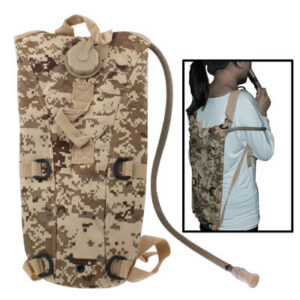 2,5L Duffel Nylon Vannsekk Ryggsekk med Slange / Vannsekk