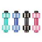 2 STK 550ML Manualdumbbell Kopp Fitness Sportsflaske Plast Personlig Kopp (Blå)