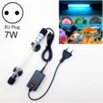 220V 7W UV Ultrafiolett Alge Desinfeksjonslampe for Akvarium, EU-plugg