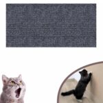 30 x 100 cm Justerbar Selvklebende Katteklorematte DIY Klatrende Katteskrabber (Mørk Grå)