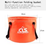 30L 4 i 1 PVC Utendørs Sammenleggbar Dobbel Dreneringskurv Camping Fiskeredskapsveske