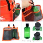 30L 4 i 1 PVC Utendørs Sammenleggbar Dobbel Dreneringskurv Camping Fiskeredskapsveske