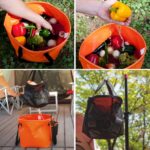30L 4 i 1 PVC Utendørs Sammenleggbar Dobbel Dreneringskurv Camping Fiskeredskapsveske