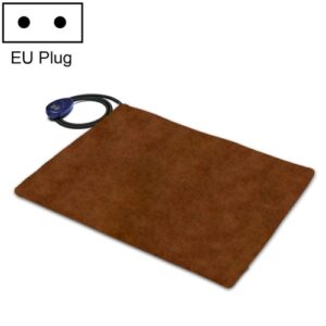 40x30cm Kaffe 12V Lavspenning Multifunksjonell Varm Dyrevarmepute Elektrisk Dyretæppe (EU-plugg)