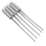 5 PK Grillspyd med Håndtak - Rustfritt Stål Grillspyd med Varmebestandig Håndtak