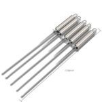5 PK Grillspyd med Håndtak - Rustfritt Stål Grillspyd med Varmebestandig Håndtak
