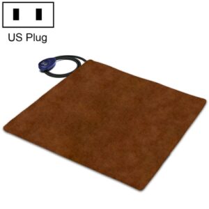 50x50cm Kaffe 12V Lavspenning Multifunksjonell Varm Pet Varmepute Pet Elektrisk Teppe (US Plugg)