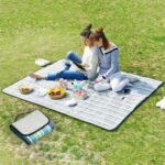 600D Vanntett Oxford Sammenleggbar Klut Utendørs Strand Campingmatte Piknikteppe, Størrelse: 150*100 cm, Tilfeldig Fargelevering