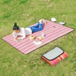 600D Vanntett Oxford Sammenleggbart Teltutstyr Utendørs Strand Camping Matte Piknikteppe, Størrelse: 150*130cm, Tilfeldig Fargelevering