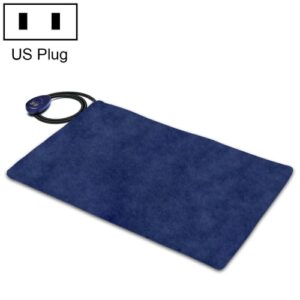 65x40cm Blå 12V Lavspenning Multifunksjonell Varm Dyrevarmepute Elektrisk Teppe til Kjæledyr (US Plugg)