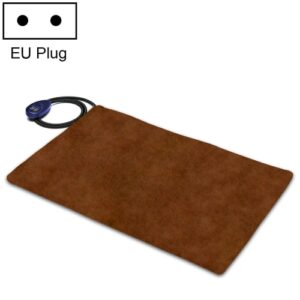 65x40cm Kaffe 12V Lavspennings Multifunksjonell Varm Dyrevarmere Matte Elektrisk Dyne (EU Plugg)