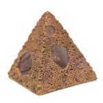 7,5x8,5cm Lite Akvarium Aquascape Skjulested Harpiks Pyramide Reker Hus Skjulested