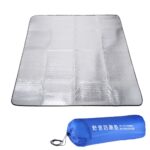7mm Tykkelse av Dobbel Aluminiums Fuktighetspute / Camping Liggeunderlag, Størrelse: 200cm x 200cm (Blå)