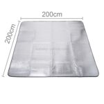 7mm Tykkelse av Dobbel Aluminiums Fuktighetspute / Camping Liggeunderlag, Størrelse: 200cm x 200cm (Blå)