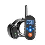 800m Fjernkontroll Elektrisk Sjokk Bjeff Stopper Vibrasjonsvarsling Dyretilbehør Elektronisk Vanntett Krage Hundetreningsapparat, Stil: 556-1 (EU Plugg)