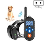 800m Fjernkontroll Elektrisk Sjokk Bjeff Stopper Vibrasjonsvarsling Dyretilbehør Elektronisk Vanntett Krage Hundetreningsapparat, Stil: 556-1 (EU Plugg)