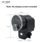 AF-2003 Akvariefiskebowl Automatisk Fôringsdispenser for Kjæledyr, Kapasitet: 20-50g