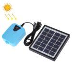 AP003 AC/DC Dobbeltbruk Akvarium Oksygenspumpe Utendørs Solenergi Oksygenspumpe for Fisking (Himmelblå)