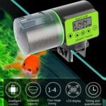 AquaBlue Akvarium Fisketank Intelligent Tidsinnstilt Automatisk Fôringsapparat Akvarium Gullfisk Fôringsapparat Stor Kapasitet Fiskefôringsapparat, Modell: AF-2019B Engelsk Versjon