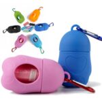 Avfallshåndteringssett for hund med plastboks for hundeposer (svart)