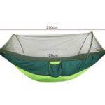 Bærbar utendørs camping fullautomatisk nylon fallskjermhammock med myggnett, størrelse: 250 x 120 cm (kamuflasje)